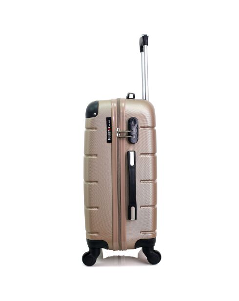 Valise Cabine 4 roues Ottawa 49 cm dorée