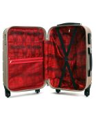 Valise Cabine 4 roues Ottawa 49 cm dorée