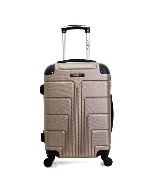 Valise Cabine 4 roues Ottawa 49 cm dorée