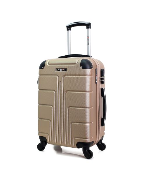 Valise Cabine 4 roues Ottawa 49 cm dorée