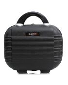 3 Koffers & Vanity 4 wielen Lima-C 30/49/59/68 cm zwart