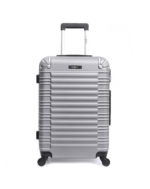 3 Koffers & Vanity 4 enkele wielen Lima-C 70/60/49/30 cm zilver