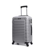 3 Koffer & Waschtisch 4 Einzelräder Lima-C 70/60/49/30 cm silber