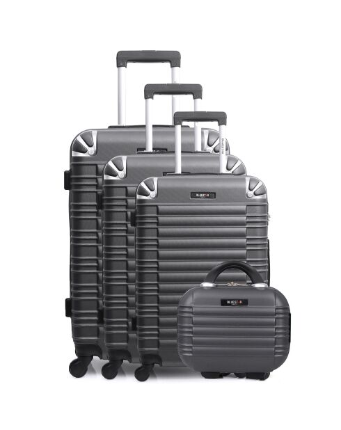 3 Koffer & Waschtisch 4 Rollen Lima-C 30/49/59/68 cm dunkelgrau