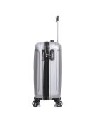 Lome-E 45 cm silberner 4-Rad-Kabinenkoffer