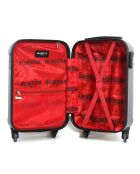 Lome-E 45 cm silberner 4-Rad-Kabinenkoffer