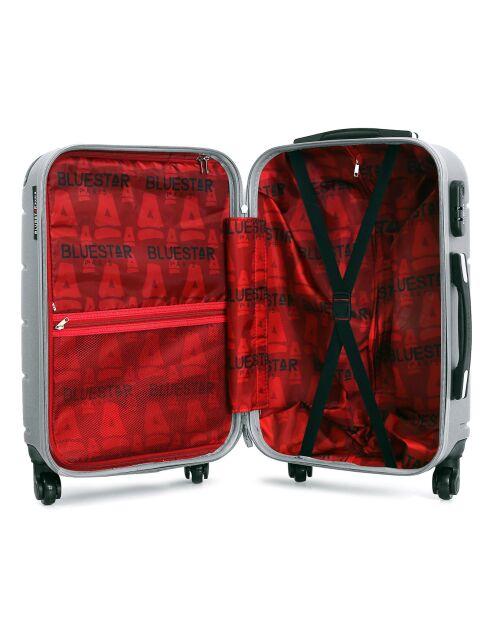 Ottawa Mittelgroßer Reisekoffer mit 4 Rädern, 59 cm, silberfarben