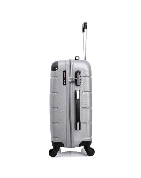 Ottawa Mittelgroßer Reisekoffer mit 4 Rädern, 59 cm, silberfarben