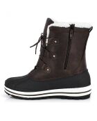 Boots outdoor fourrées Hugo marron