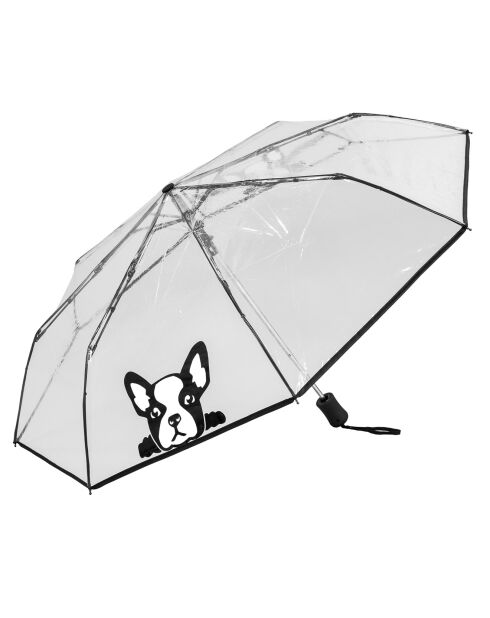 Parapluie Chien transparent/noir