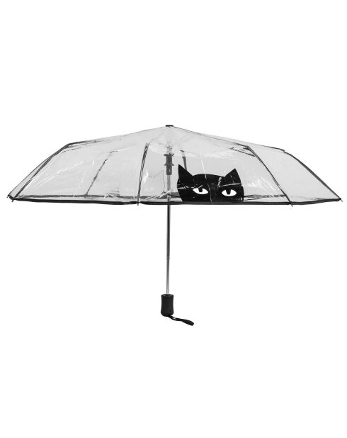 Parapluie Chat transparent/noir