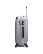 3 Valises 4 roues simples Bucarest 57/47/69 cm argentées