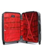 Maleta Lima Medium Stay con 4 ruedas, 60 cm, negra