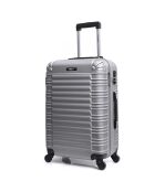Lima Long Stay Koffer met 4 enkele wielen 70 cm zilver