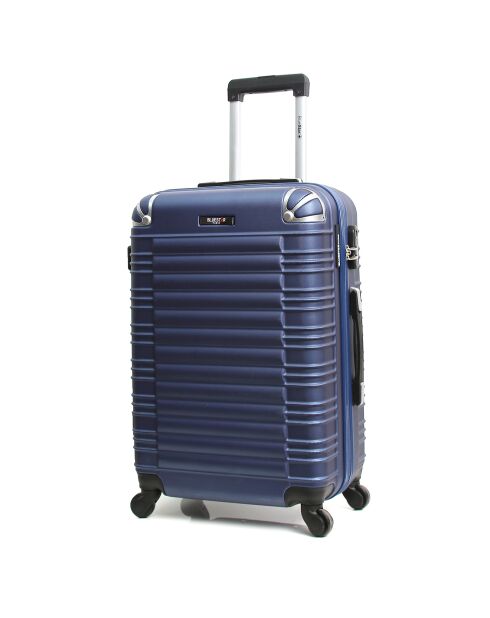 Valise Cabine 4 roues Lima 50 cm bleu marine