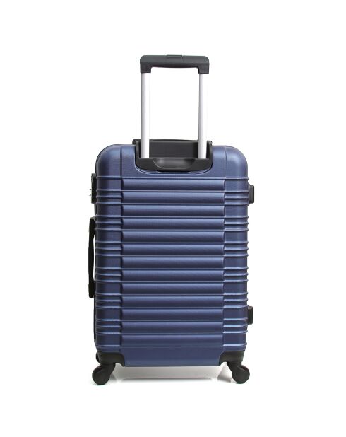 Valise Cabine 4 roues Lima 50 cm bleu marine