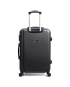 Maleta Bucharest Medium Stay con 4 ruedas individuales de 65 cm, color negro