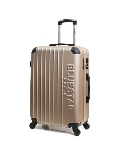 Bucharest Mittelklasse-Koffer mit 4 Einzelrädern, 65 cm, goldfarben