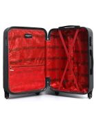 Maleta Bucharest Long Stay con 4 ruedas individuales, 75 cm, negra