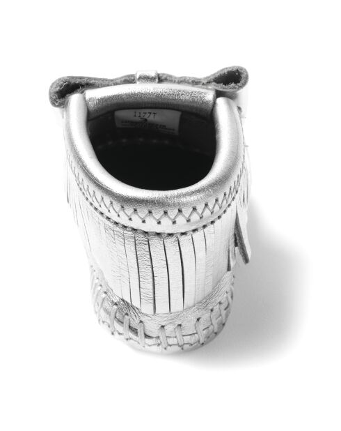 Chaussons en Cuir Rosie argentés