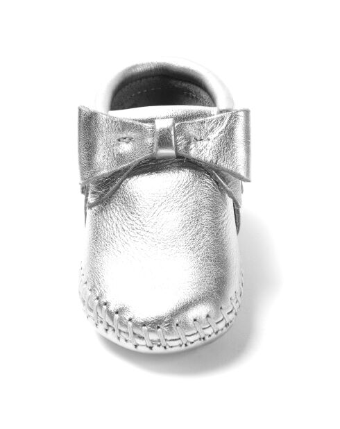 Chaussons en Cuir Rosie argentés