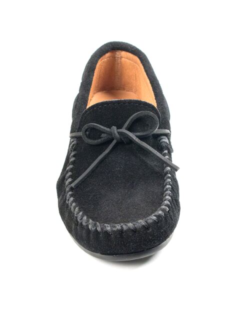 Mocassins en Velours de Cuir Classic Moc noirs