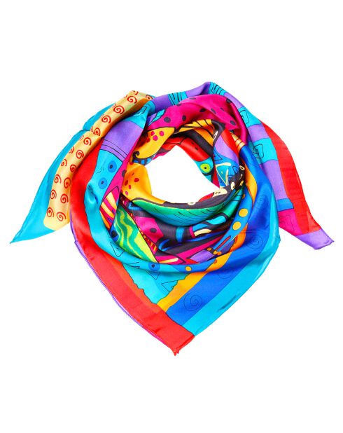 Foulard El Gato Pescador multicolore - 90x90 cm