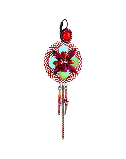 Boucles d'oreilles Maposol rouge bourgogne