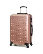 Taurus middelgrote koffer met 4 wielen en enkele wielen 60 cm roségoud