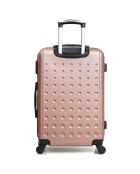 Taurus middelgrote koffer met 4 wielen en enkele wielen 60 cm roségoud