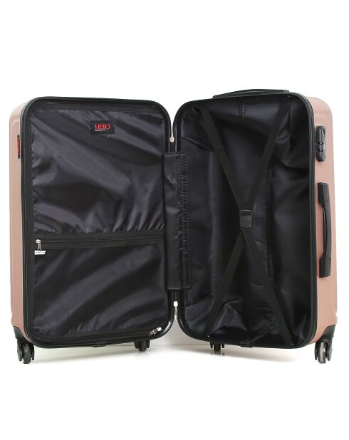 Taurus Reisekoffer mit 4 Rädern, mittelstark, 60 cm, Roségold