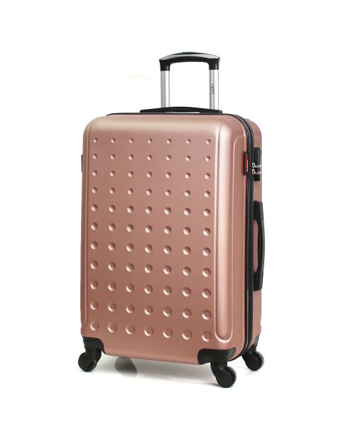 Valise Cabine 4 roues Taurus 50 cm rose doré