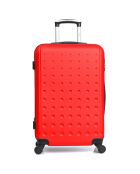 Maleta Taurus Medium Stay con 4 ruedas, 60 cm, roja