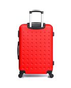 Maleta Taurus Medium Stay con 4 ruedas, 60 cm, roja