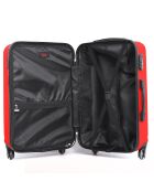 Maleta Taurus Medium Stay con 4 ruedas, 60 cm, roja