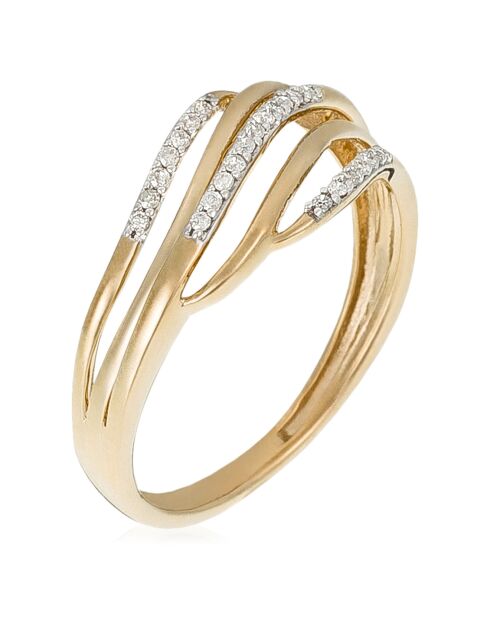 Bague Feriel Diamants 0.08 ct Or Jaune