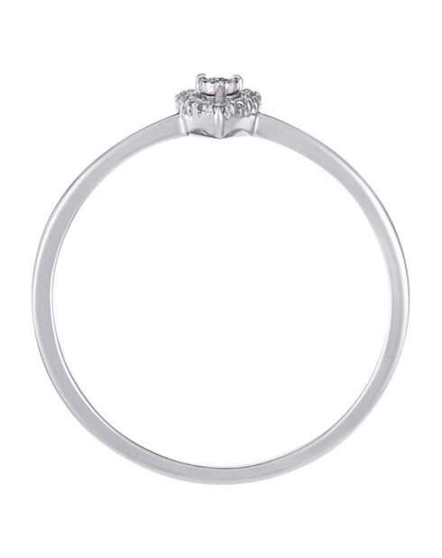 Bague Mon Coeur. tu as volé Diamants 0.05 ct Or Blanc