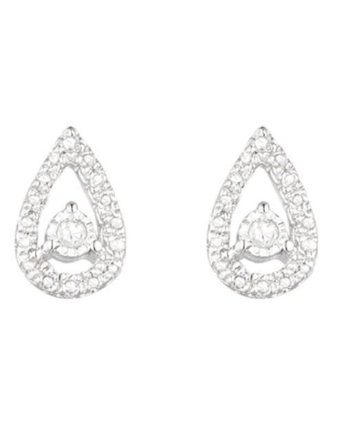 Naïa Diamant-Ohrringe 0,08 Karat Weißgold