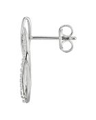 Boucles d'oreilles Infinito Diamants 0.13 ct or blanc