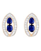 Boucles d'oreilles Westeros Diamants 0.23 ct & Saphirs 1.10 ct or jaune