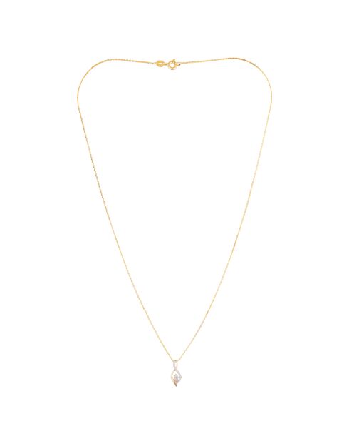 Pendentif Luna Diamants 0.07 ct or jaune