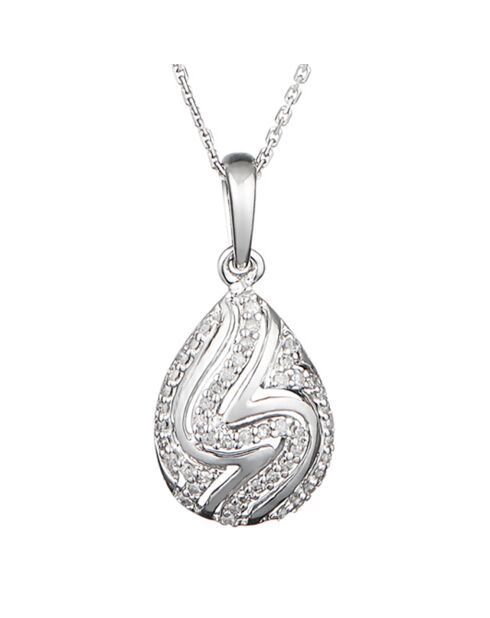 Pendentif  Zahira Diamants 0.20 ct Or Blanc