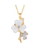 Pendentif Poetica Diamants 0.06 ct or jaune