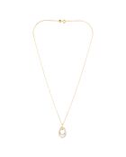 Pendentif Double jeu Diamants 0.18 ct or jaune