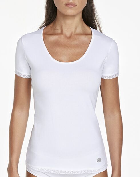 T-Shirt Azalea blanc
