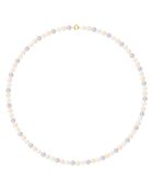 Mehrfarbige Süßwasserperlenkette mit Gelbgoldschnur