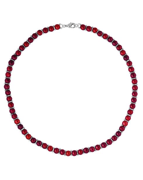 Halskette mit Süßwasserperlen in Kirschform