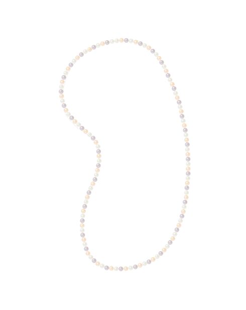 Sautoir Rang Perles d'Eau Douce multicolores