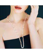 Sautoir Rang Perles d'Eau Douce multicolores