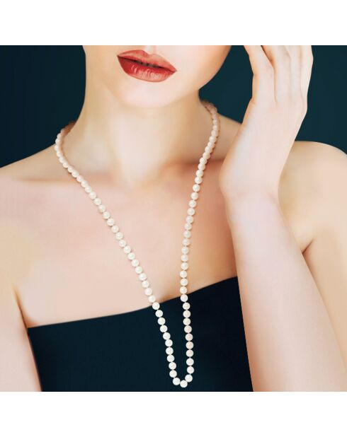 Collana Rang in perle d'acqua dolce bianche naturali